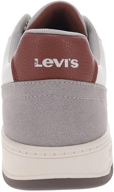 image:imageLevis Mens Drive Lo Synthetic Leather Casual Lace Up Sneaker ShoeWhiteCappuccinoMocha
