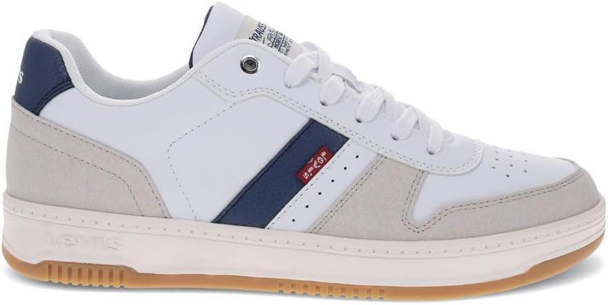 image:imageLevis Mens Drive Lo Synthetic Leather Casual Lace Up Sneaker ShoeWhiteNaturalVintage Indigo