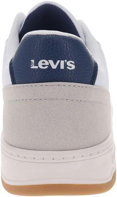 image:imageLevis Mens Drive Lo Synthetic Leather Casual Lace Up Sneaker ShoeWhiteNaturalVintage Indigo
