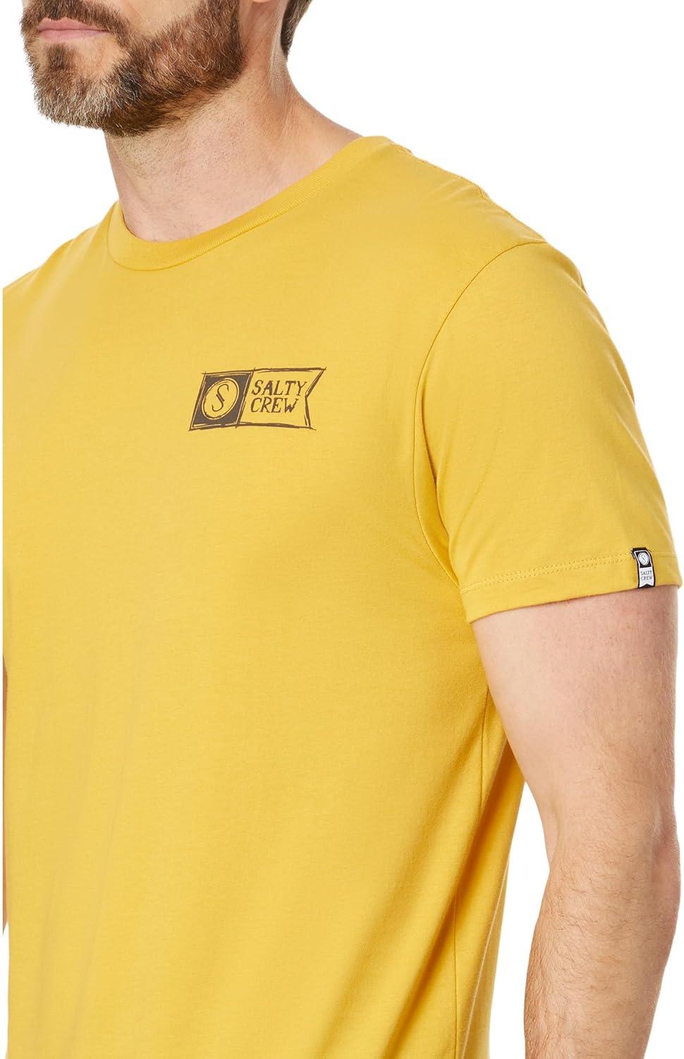 image:imageSalty Crew Mens Sketchy Alpha Premium Short Sleeve Tee Mustard Large