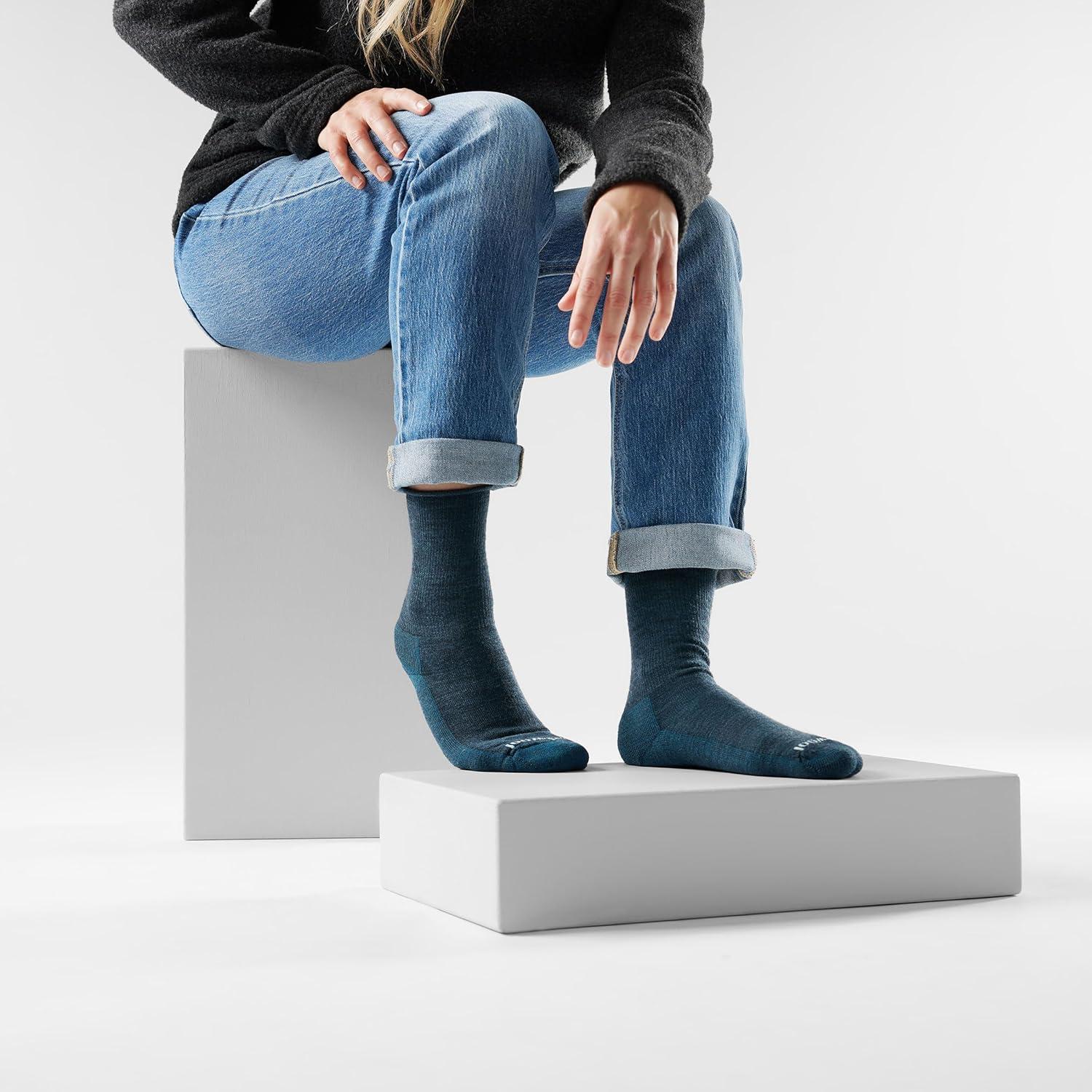 image:imageSmartwool Unisex Everyday Roll Top Crew SocksTwilight Blue