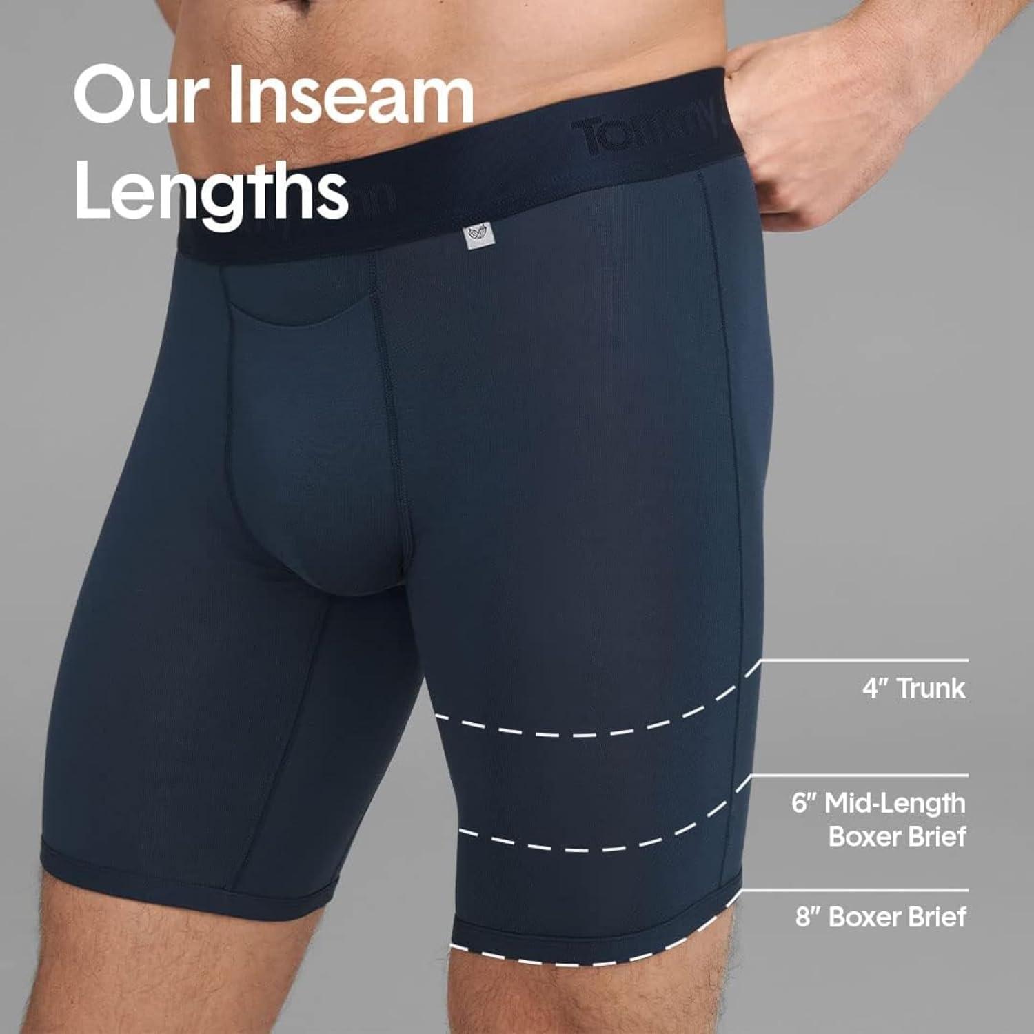 image:imageTommy John Mens Comfort Micro Boxer Brief Underwear 6 3Pack Brushed Microfiber 4Way Stretch amp StayPut WaistbandBlackTurbulenceMonument 3pack