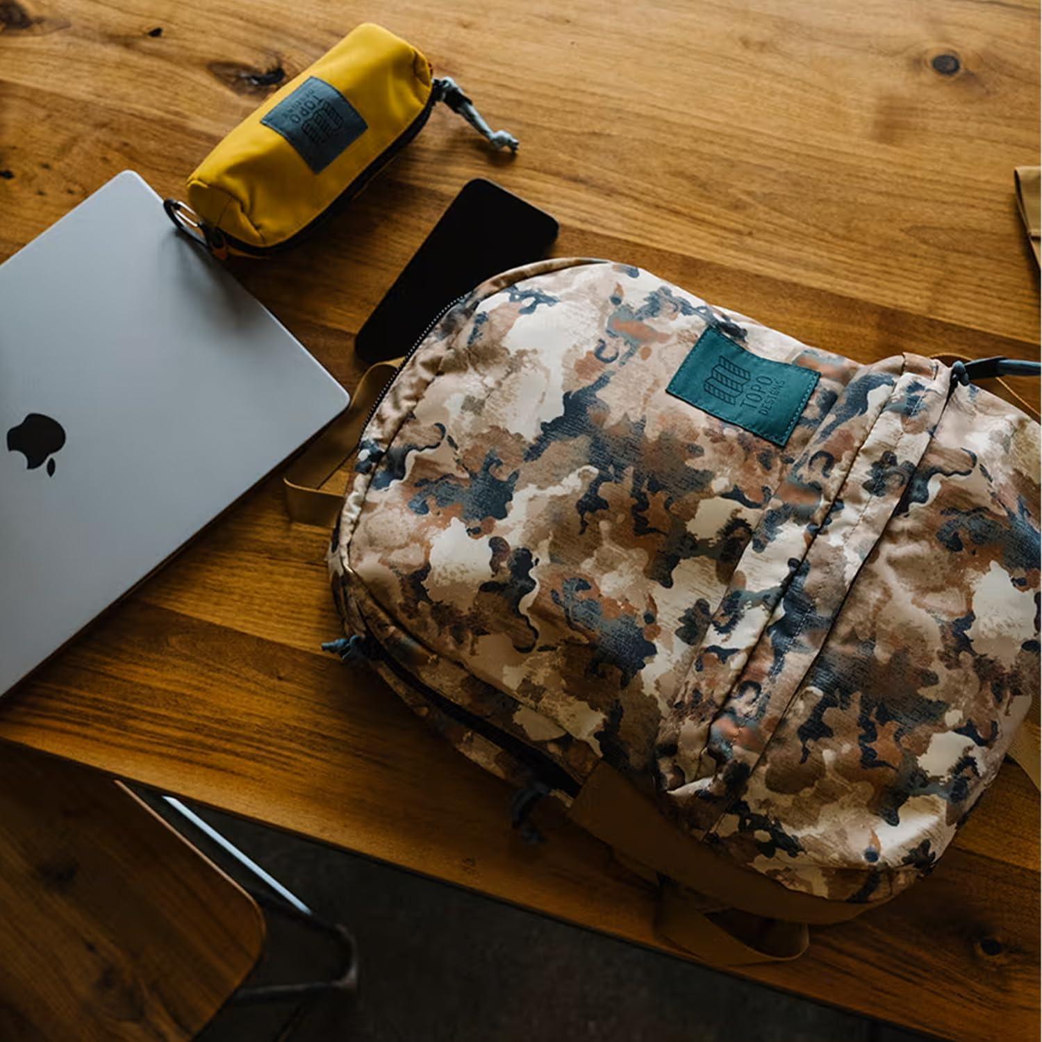 image:imageTopo Designs Unisex Dash Pack Blur Camo Sand One SizeDark KhakiNavy
