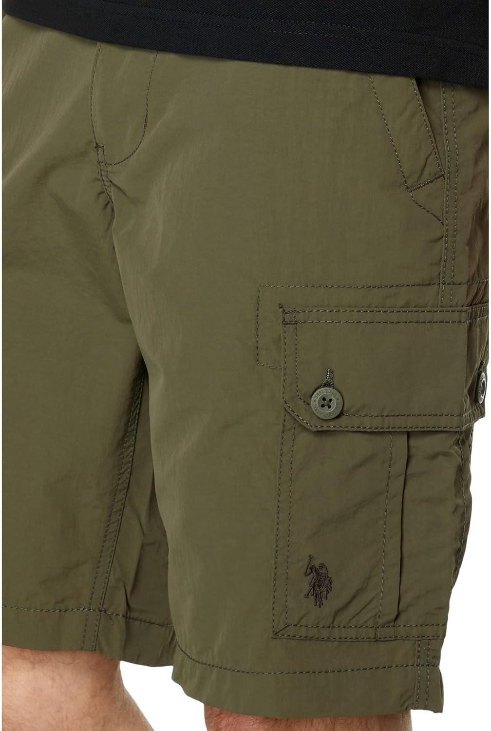 image:imageUS POLO ASSN 105 Nylon Cargo ShortsExpidition Green