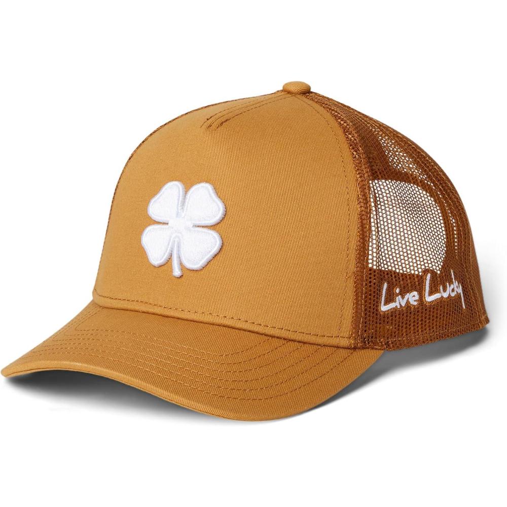 image:imageBlack Clover Unisex Hardy 3 Adjustable Hat Brown Hat3D White Clover One Size