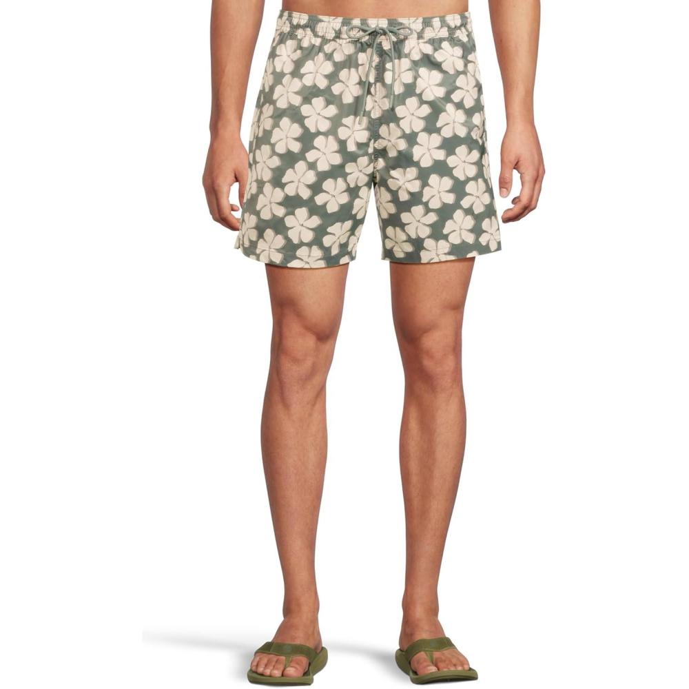 image:imageChubbies Mens The Daisy Chain 6 Freestyle ShortsOlive Pattern Based
