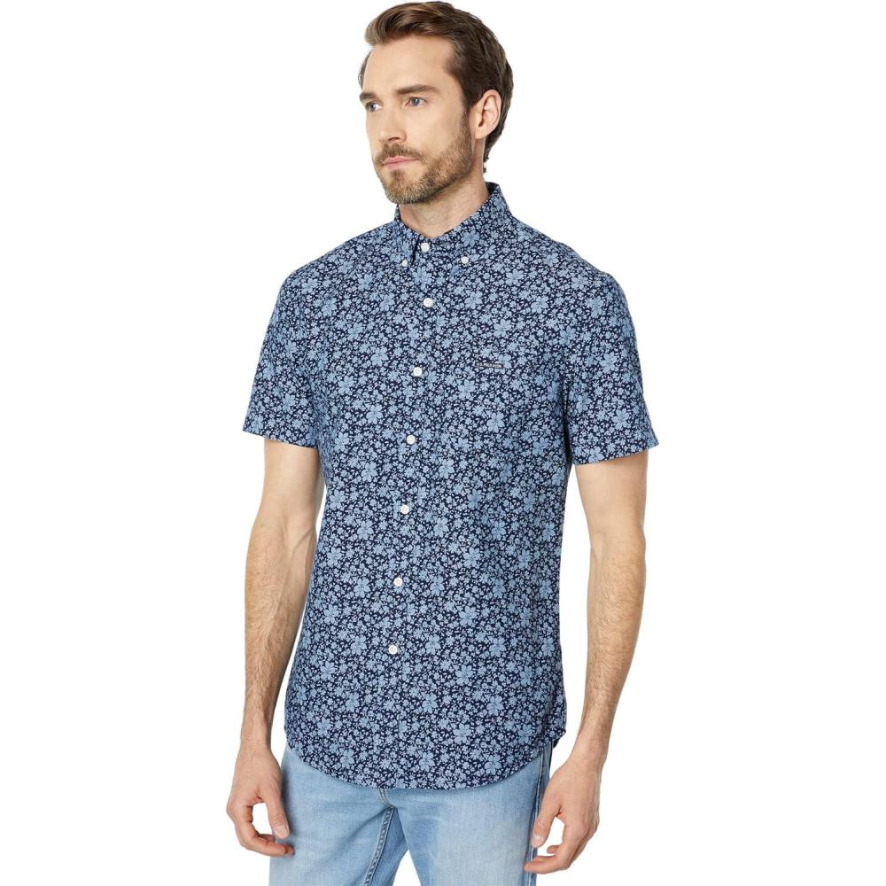 image:imageFLORAL SHORT SLEEVE SHIRTClassic Navy