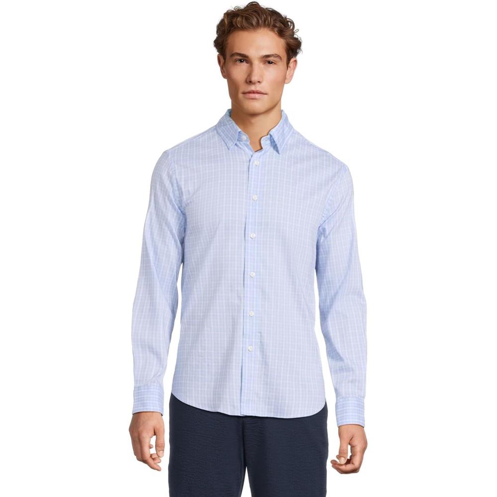 image:imageFaherty Mens The Movement ShirtSky Shore Plaid