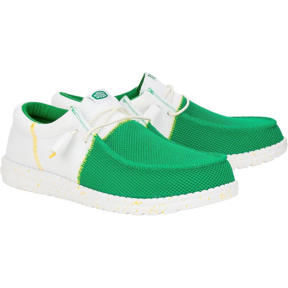 image:imageHEYDUDE UnisexAdult Wally Tri Varsity MeshWhiteGreen