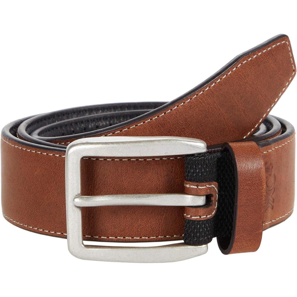 image:imageJohnston amp Murphy Mens XC4 Sport Casual Belt  Leather with Silver BuckleTan