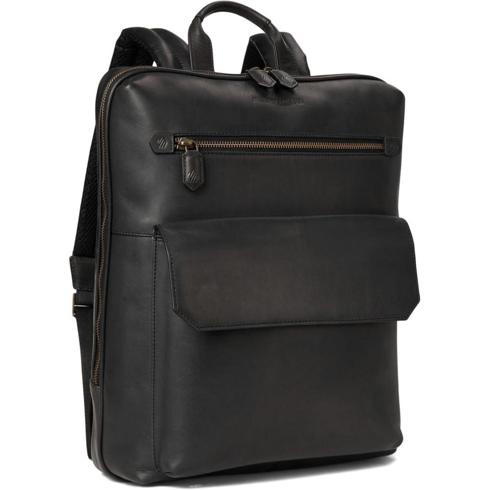 image:imageJohnston amp Murphy Rhodes Commuter Backpack Tan Full GrainBlack Full Grain