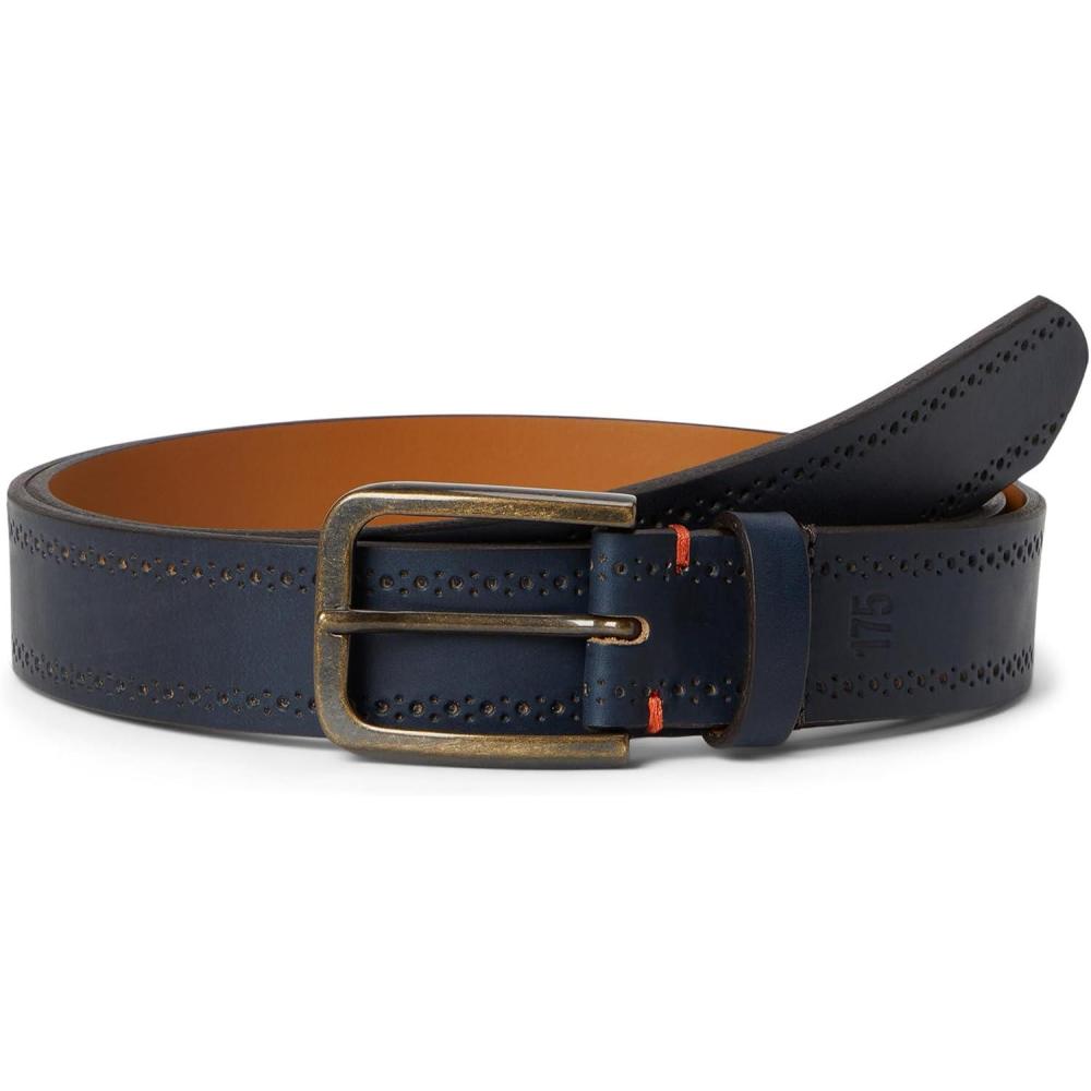 image:imageJohnston amp Murphy mens 175th Anniversary Brogue Leather BeltNavy