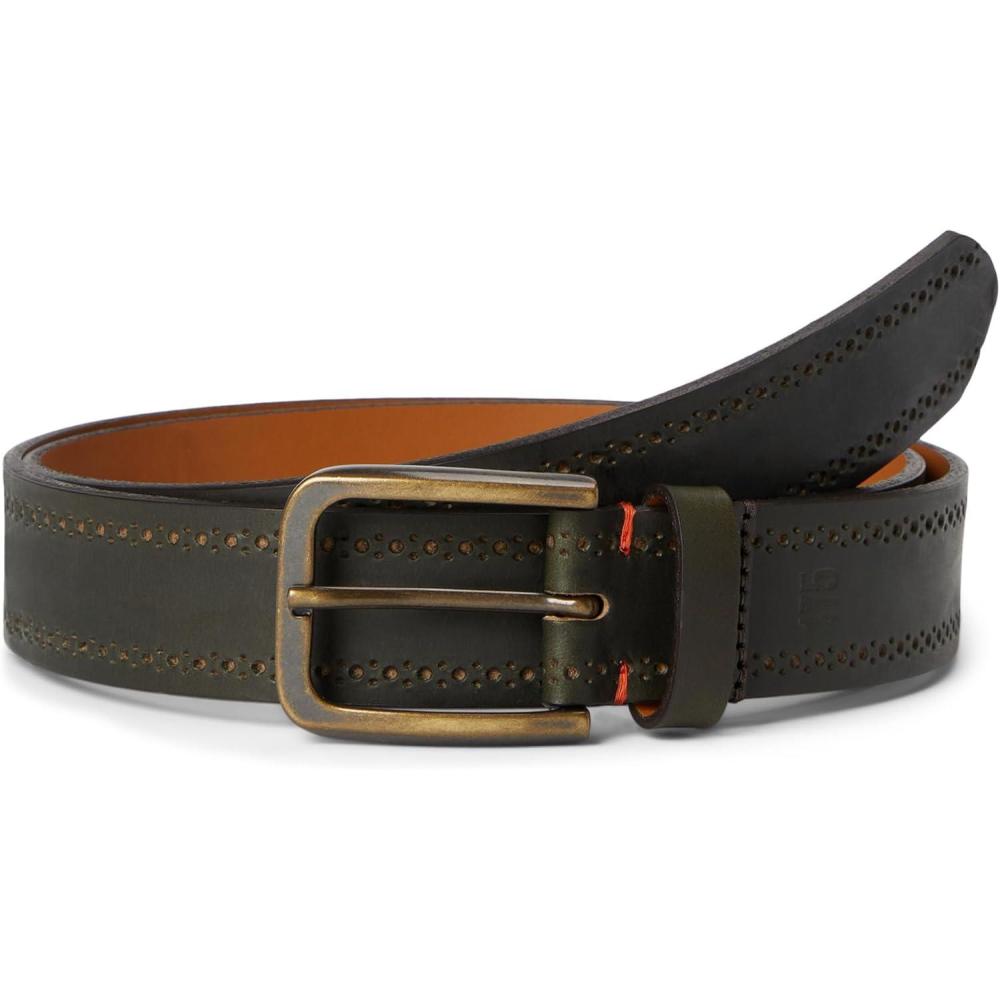 image:imageJohnston amp Murphy mens 175th Anniversary Brogue Leather BeltOlive