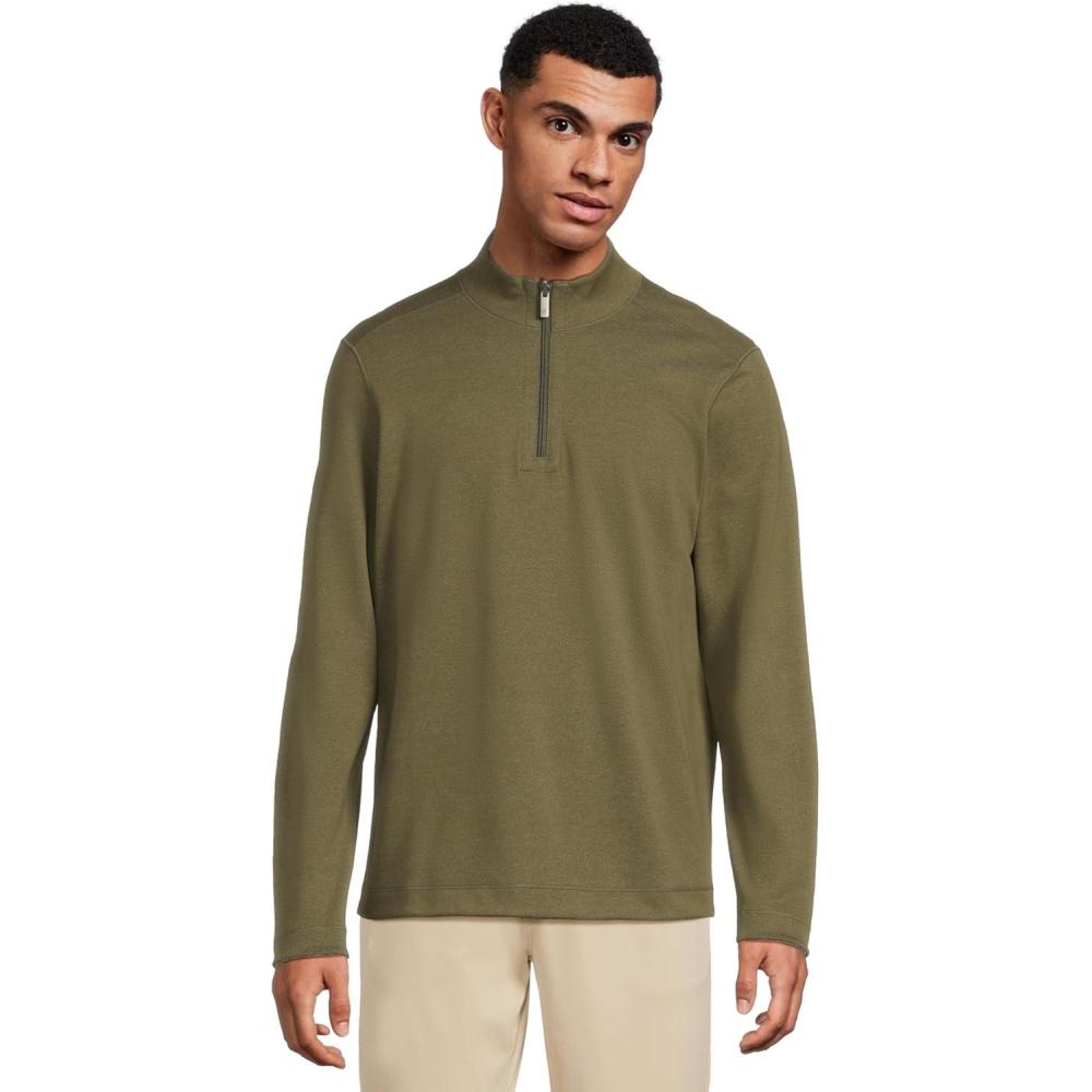 image:imageJohnston amp Murphy mens Xc4 Performance Reversible QuarterzipOliveNavy