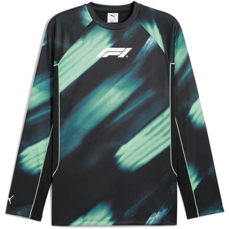 image:imagePUMA Mens Formula 1 75 Years Short Sleeve Motorsport Jersey Casual  GreenGreen Terrain