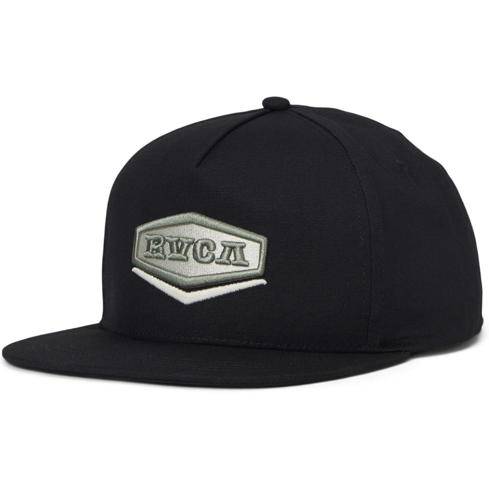 image:imageRVCA Mens Hex Inc Snapback Straight Brim HatBlack