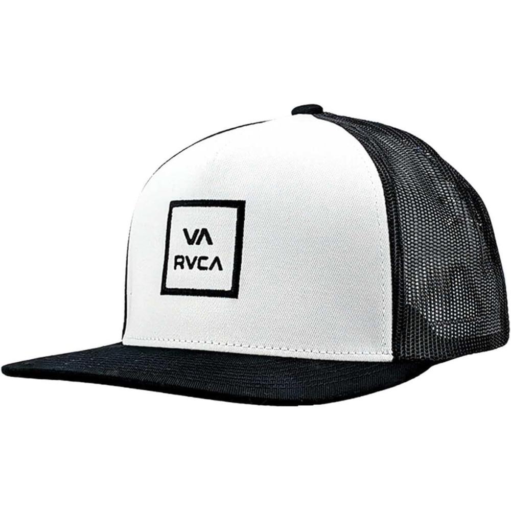 image:imageRVCA Mens Va All The Way TruckerWhiteBlack