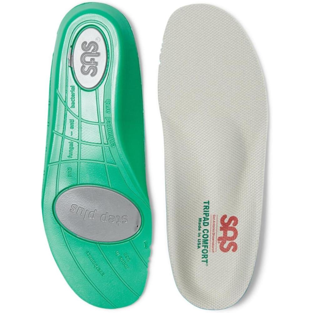 image:imageSAS Mens Step Plus Comfort Insole Gray 85 Wide  WW W  WW