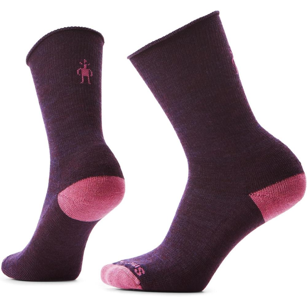 image:imageSmartwool Unisex Everyday Roll Top Crew SocksPurple Iris