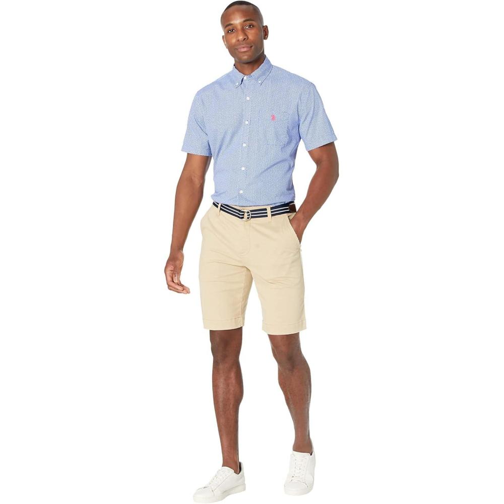 image:imageUS POLO ASSN Belted Hartford Stripe ShortsBlue