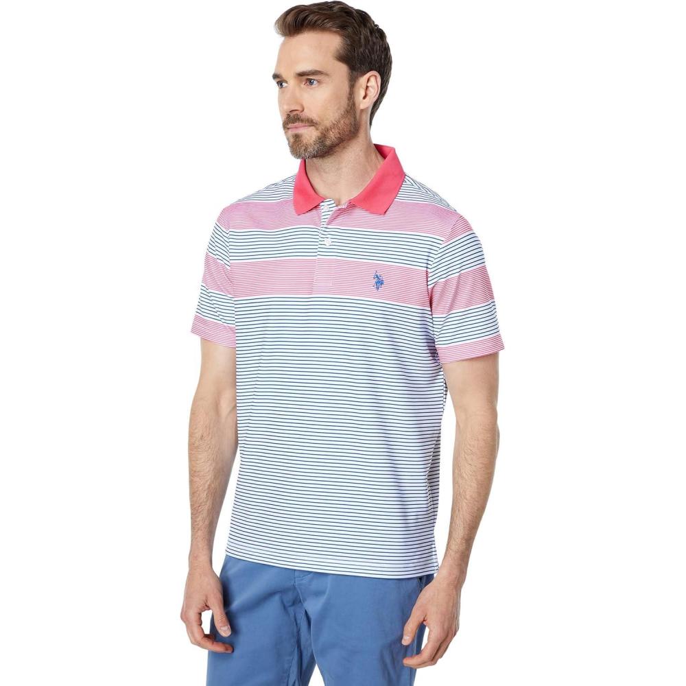 image:imageUS POLO ASSN Interlock Short Sleeve Knit ShirtSharp Pink