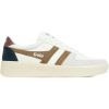 White/Tobacco/Burgundy