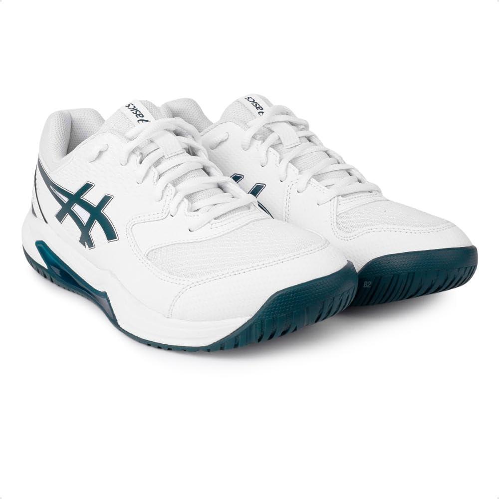 image:imageAsics Mens GelDedicate 8 Tennis Shoes104 WhiteSaxon Green