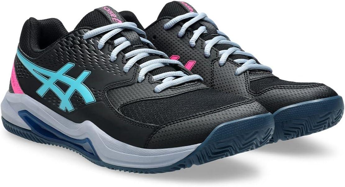 image:imageAsics Mens GelDedicate 8 Tennis ShoesBlack Energy Aqua