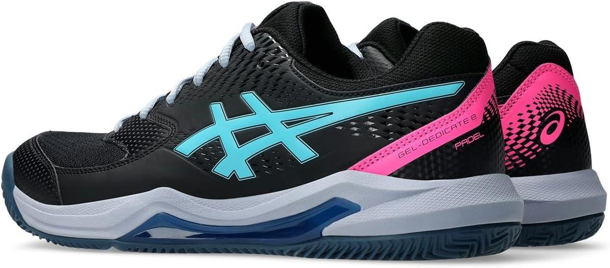 image:imageAsics Mens GelDedicate 8 Tennis ShoesBlack Energy Aqua