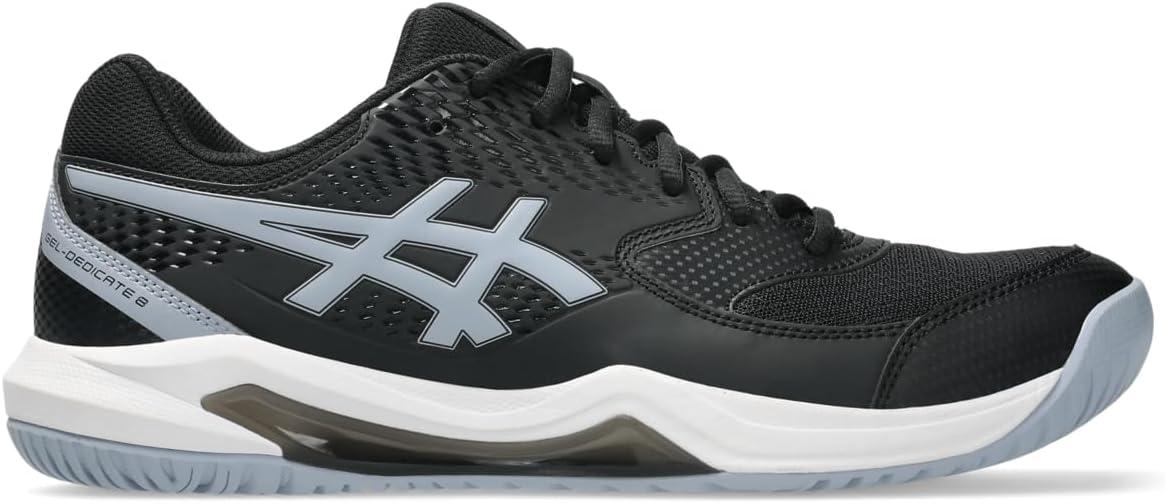 image:imageAsics Mens GelDedicate 8 Tennis ShoesBlackGrey Blue