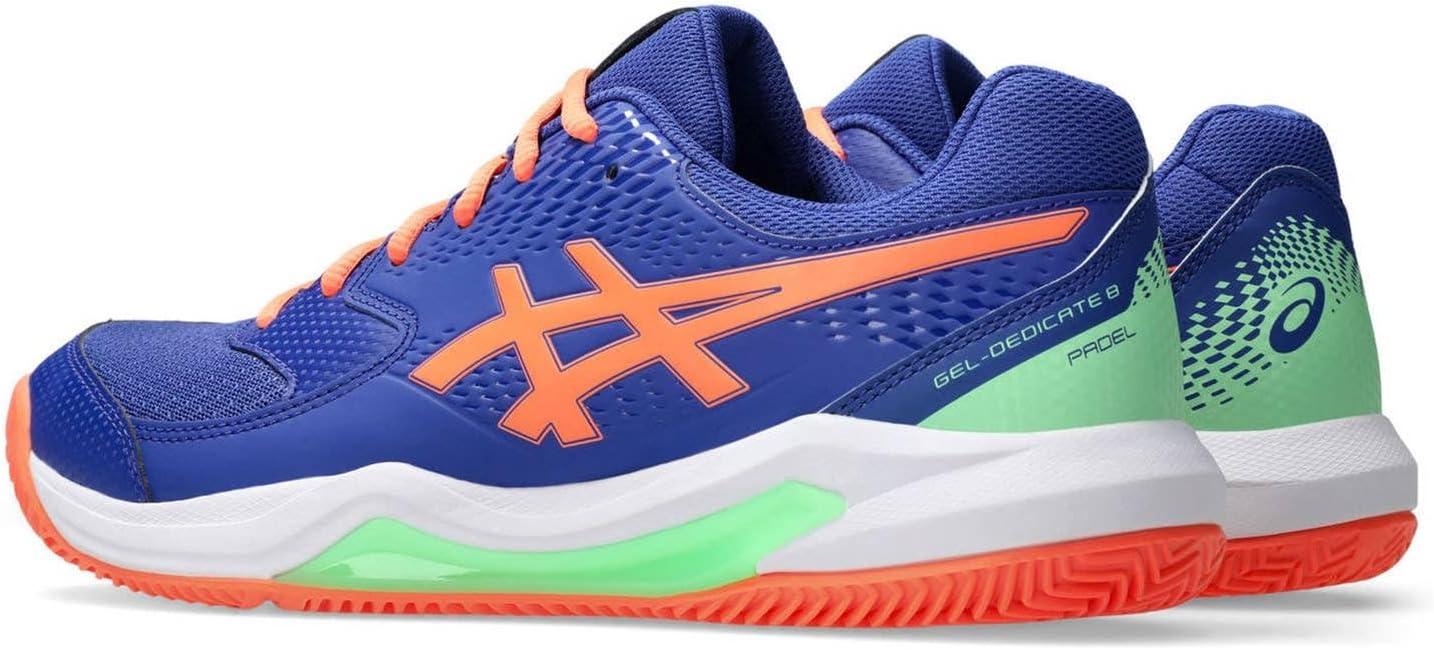 image:imageAsics Mens GelDedicate 8 Tennis ShoesDark Cobalt Vivid Coral