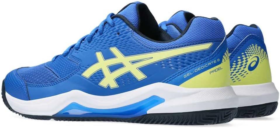 image:imageAsics Mens GelDedicate 8 Tennis ShoesIllusion Blue Glow Yellow