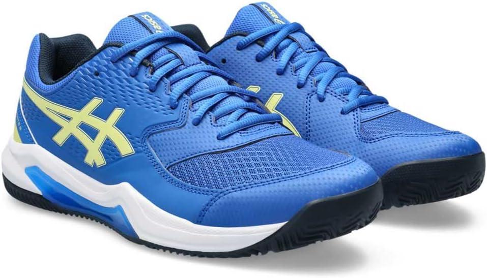 image:imageAsics Mens GelDedicate 8 Tennis ShoesIllusion Blue Glow Yellow