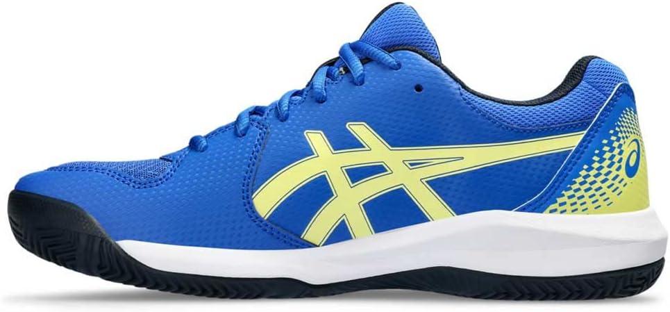 image:imageAsics Mens GelDedicate 8 Tennis ShoesIllusion Blue Glow Yellow