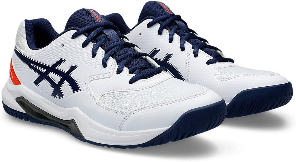 image:imageAsics Mens GelDedicate 8 Tennis ShoesWhite Blue Expanse