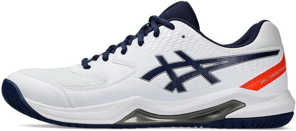 image:imageAsics Mens GelDedicate 8 Tennis ShoesWhite Blue Expanse