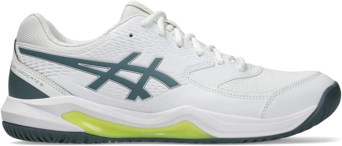image:imageAsics Mens GelDedicate 8 Tennis ShoesWhiteIronclad