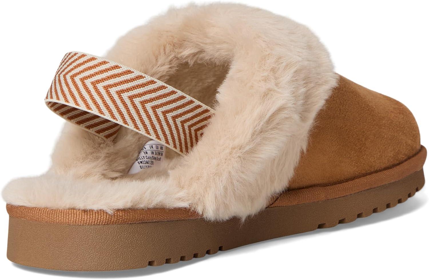 image:imageBILLY Footwear Womens Billy Cozy Sling Scuff SlipperChestnut