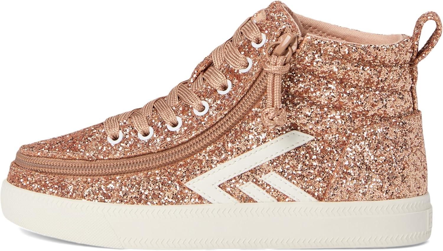 image:imageBilly Footwear UnisexChild Billy Cs High Top Big KidLittle KidRose Gold Glitz
