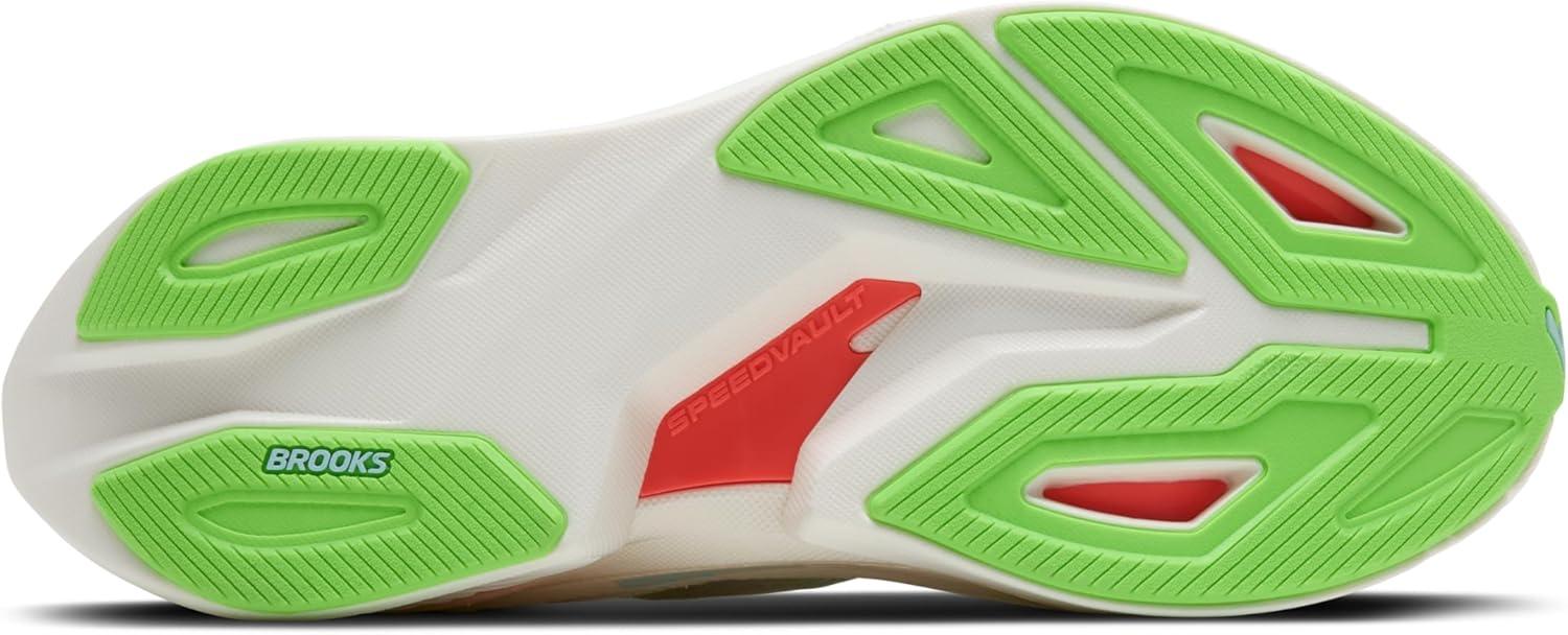image:imageBrooks Mens Hyperion Max 3 Neutral Running ShoeCoconutGreen GeckoPink Clay