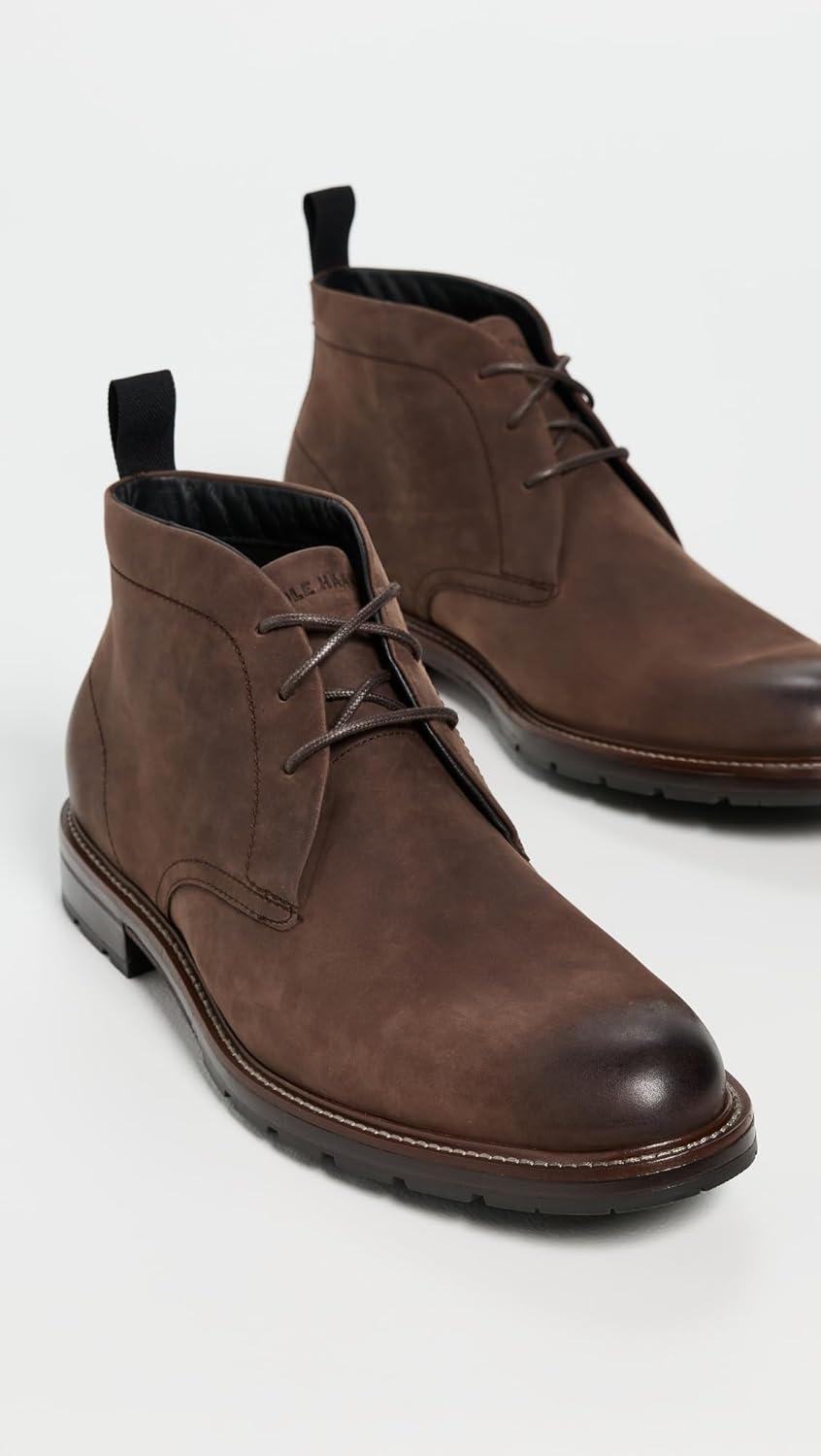 image:imageCole Haan mens Roundhill Grand ChukkaDark Chocolate Nubuck Waterproof