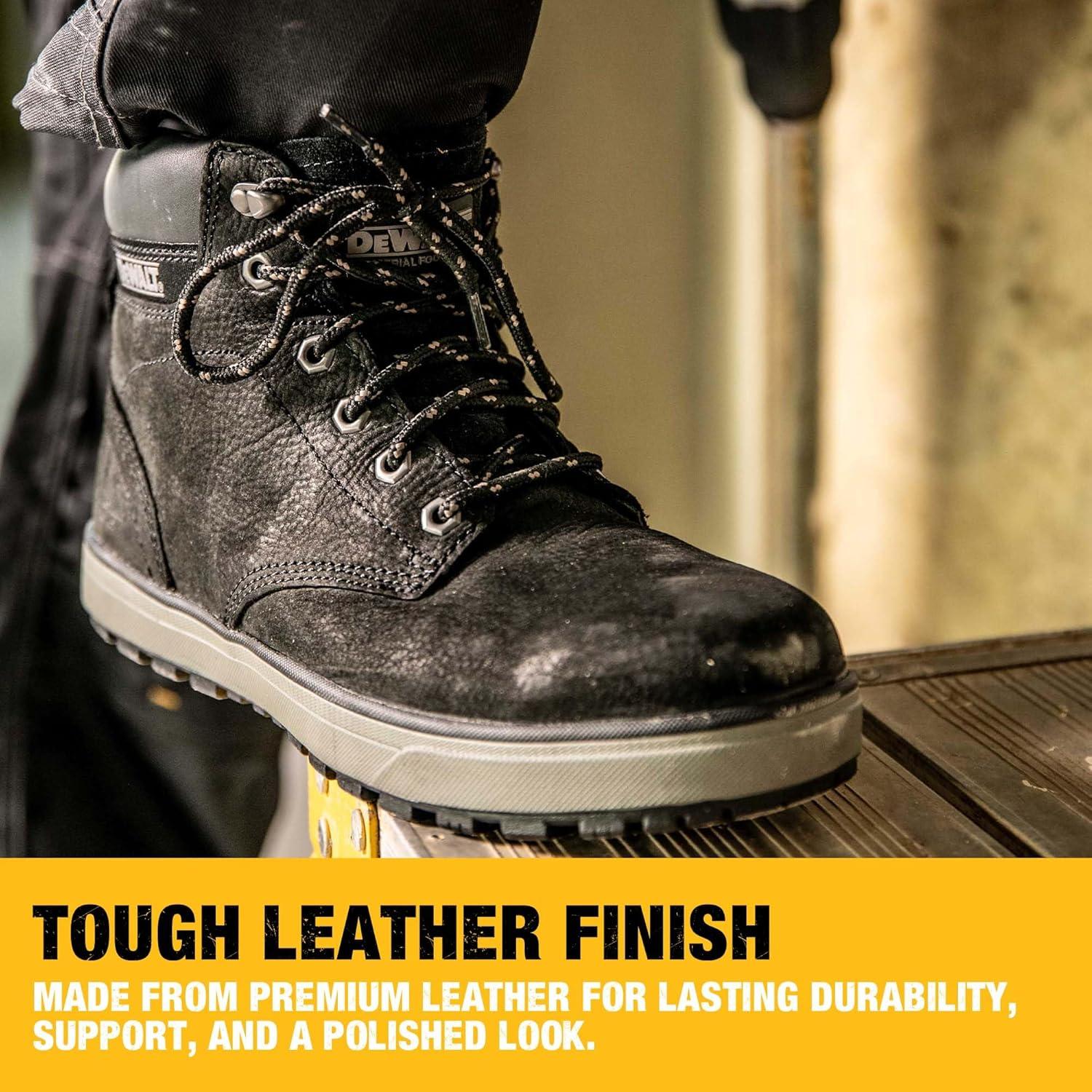 image:imageDEWALT Plasma Mens Leather Steel Toe Industrial amp Construction Safety Work BootBlack