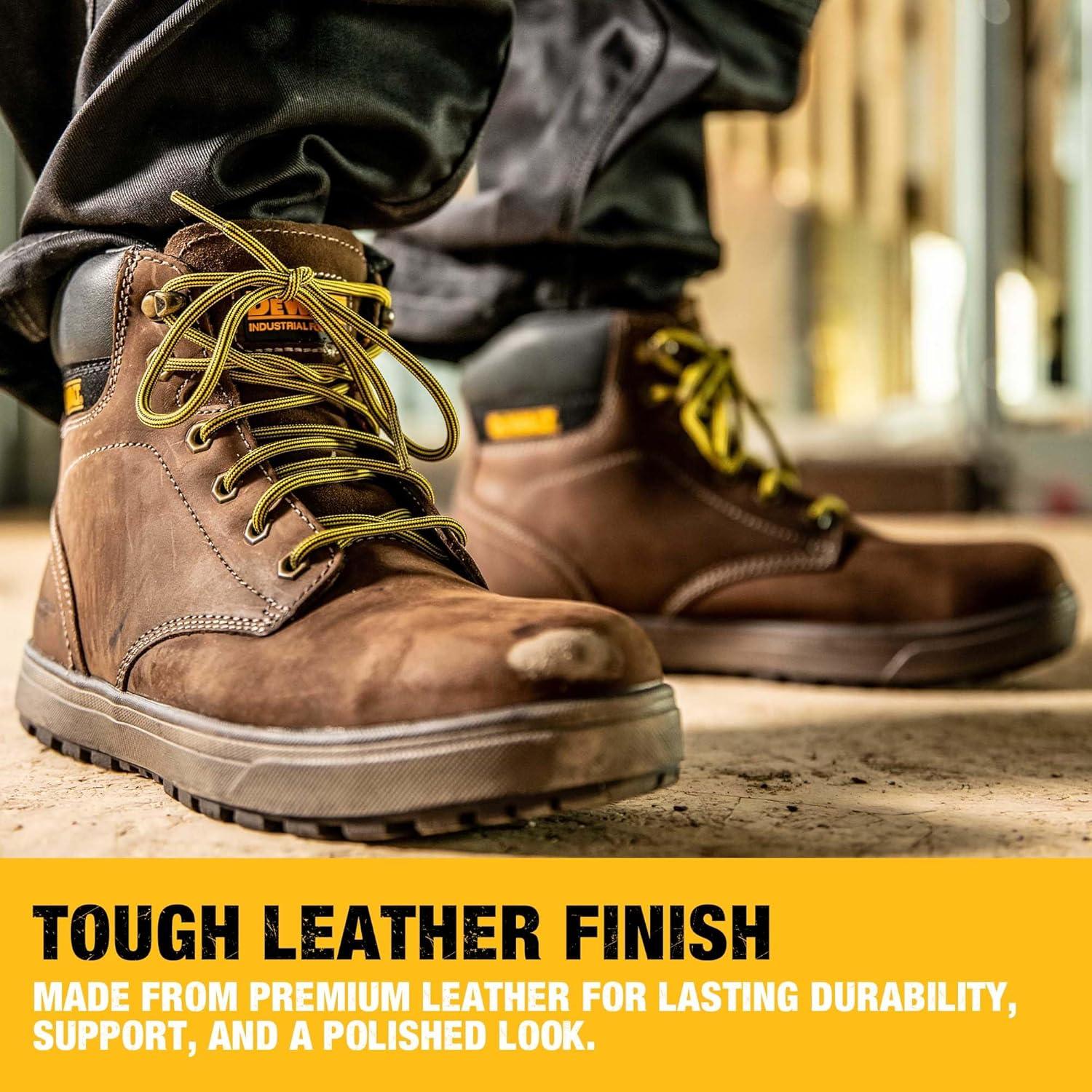 image:imageDEWALT Plasma Mens Leather Steel Toe Industrial amp Construction Safety Work BootPalm Brown