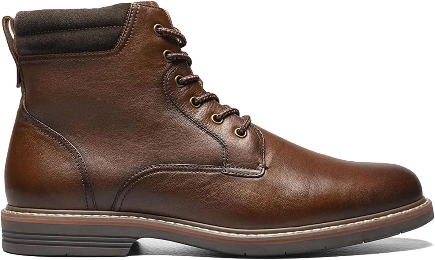 image:imageFlorsheim mens Norwalk Plain Toe Laceup BootCognac Smooth Leather