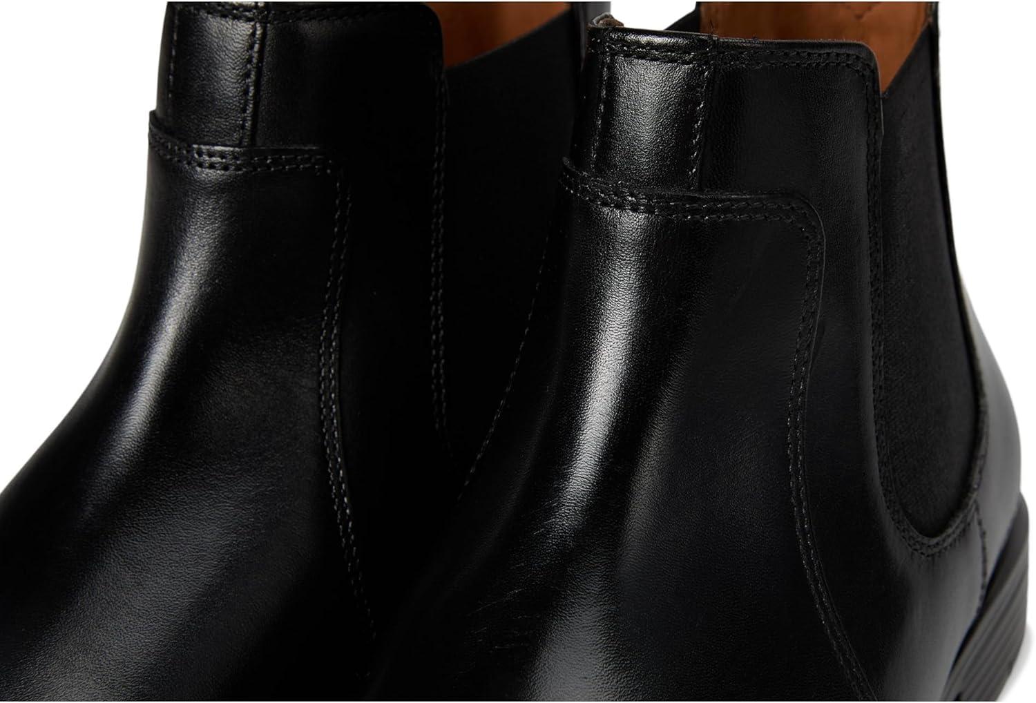 image:imageJohnston amp Murphy mens Reeve Chelsea BootsBlack Full Grain