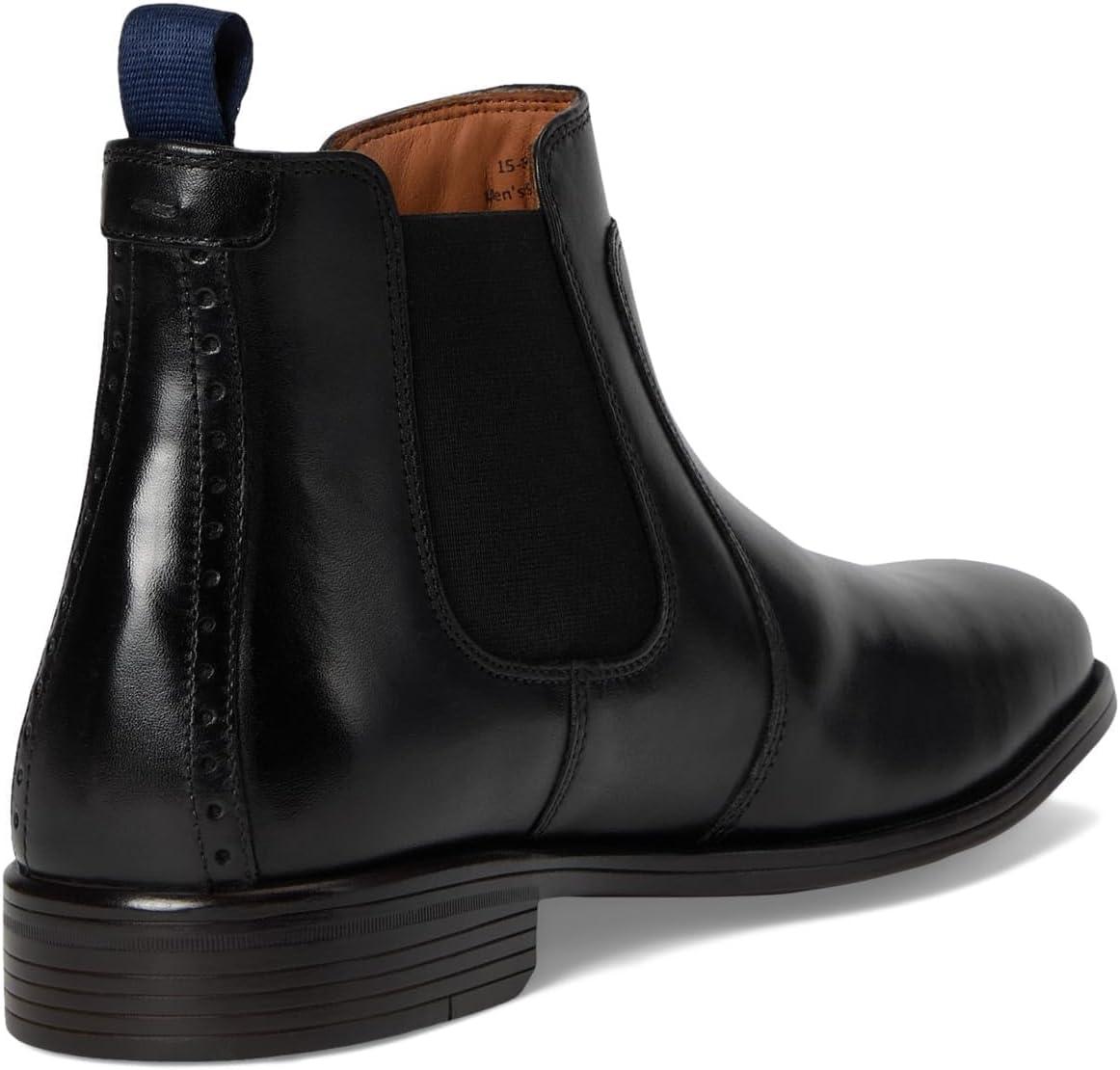 image:imageJohnston amp Murphy mens Reeve Chelsea BootsBlack Full Grain