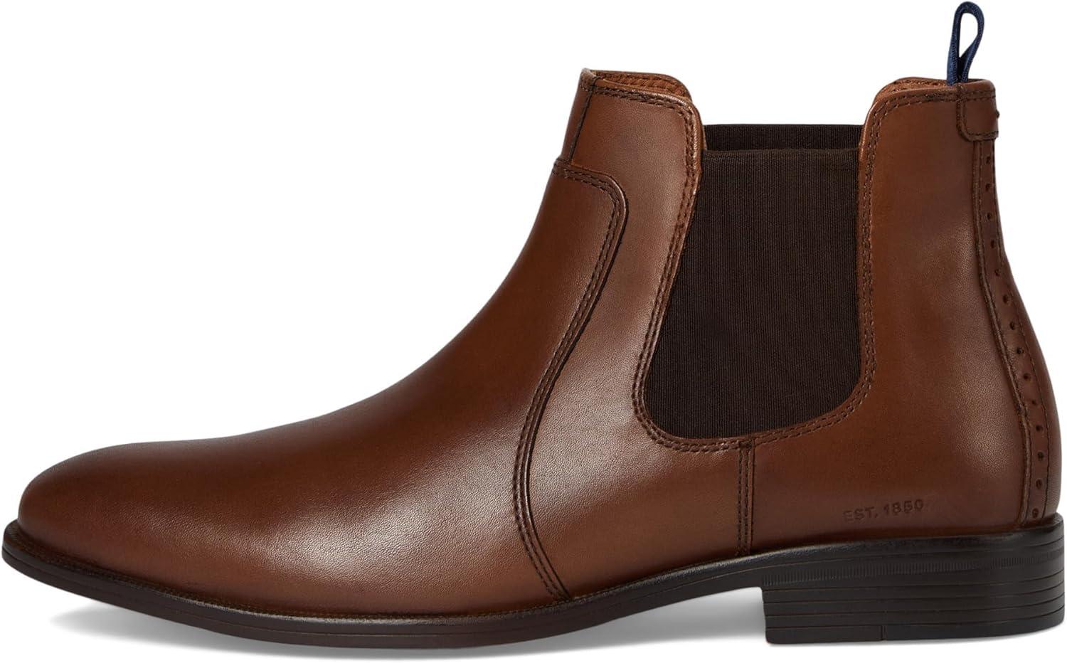 image:imageJohnston amp Murphy mens Reeve Chelsea BootsTan Full Grain