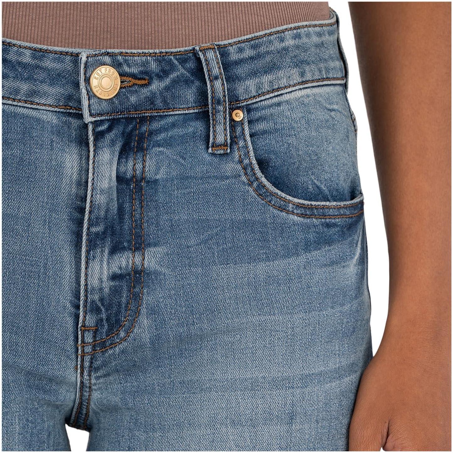 image:imageKUT from The Kloth Womens Jean HighRise Wide Leg Clean HemAblaze