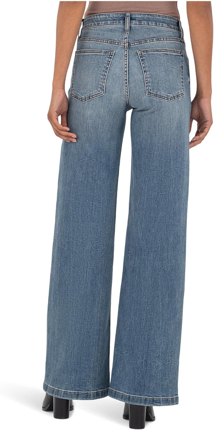 image:imageKUT from The Kloth Womens Jean HighRise Wide Leg Clean HemAblaze