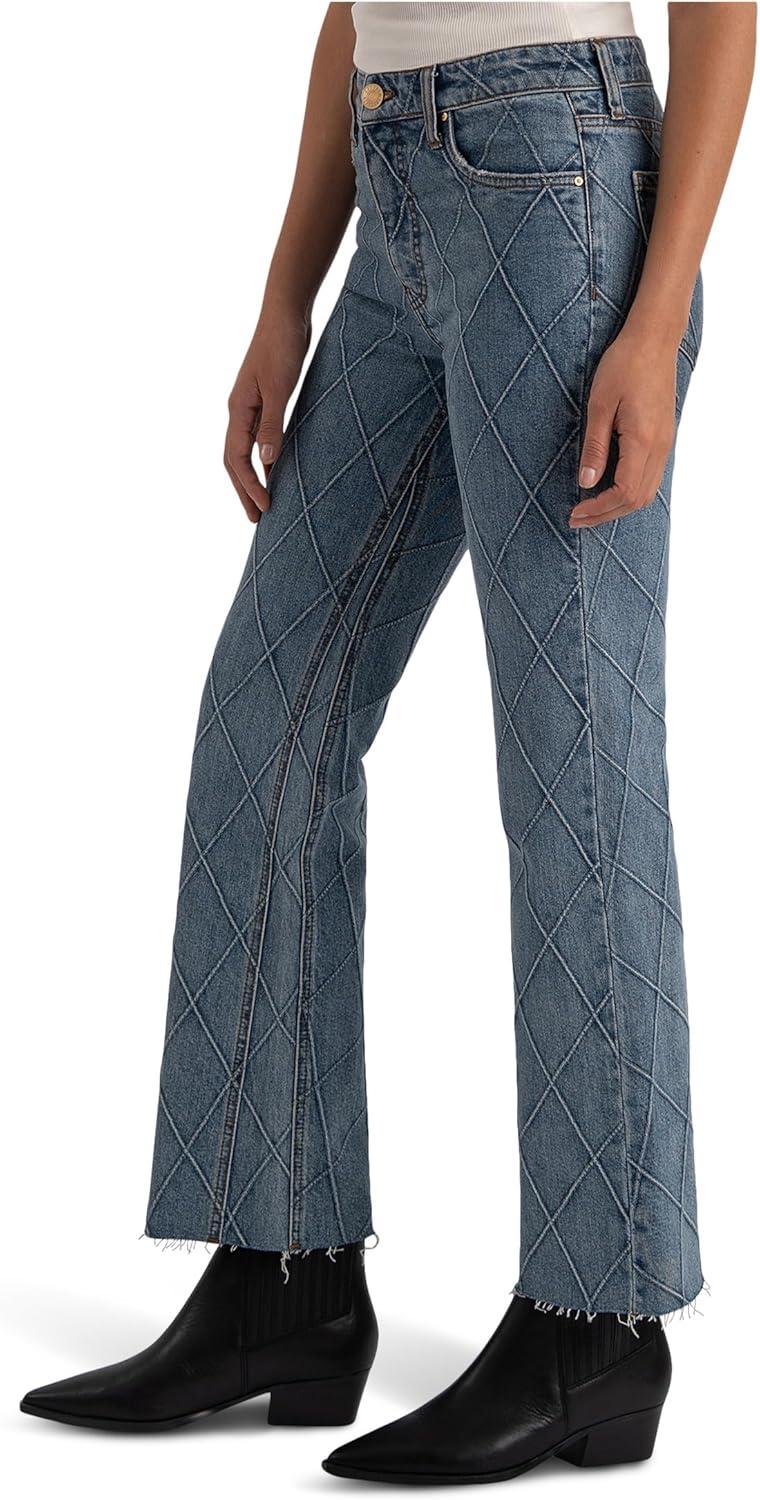 image:imageKUT from the Kloth Kelsey HighRise Fab Ab Ankle Flarenset LegAbloom